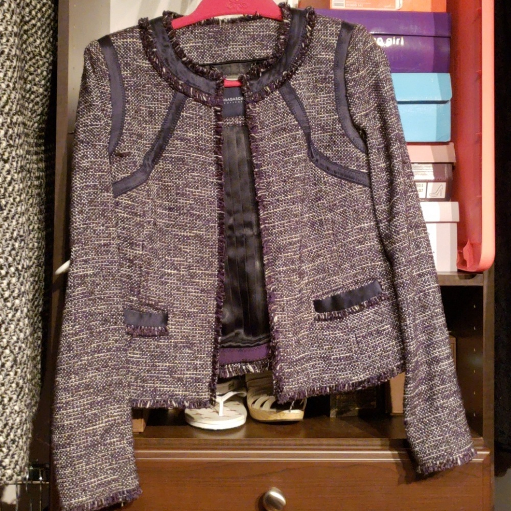 NAVY Tweed Jacket